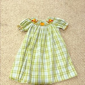Thanksgiving smocked dress size 2 T